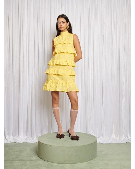 Sister Jane Yellow Lola Blossom Mini Dress