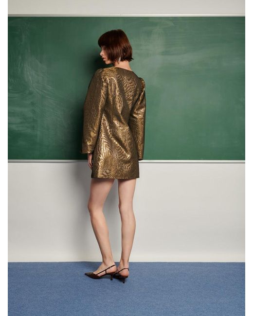 Sister Jane Green Jouri Metallic Mini Dress