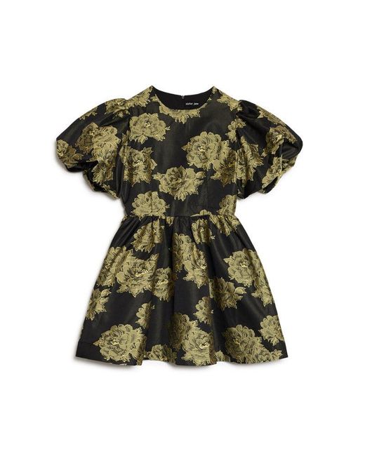 Sister Jane Green Clover Jacquard Mini Dress