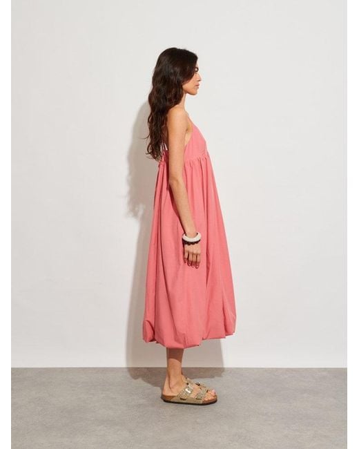 Sister Jane Pink Ghospell Bodhi Midi Bubble Dress
