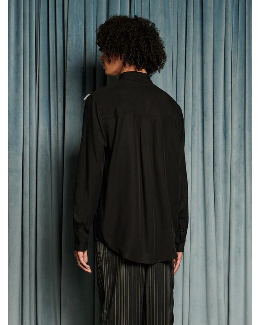 Sister Jane Gray Gibson Lace Bow Shirt