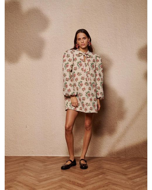 Sister Jane Brown Ember Tapestry Mini Dress