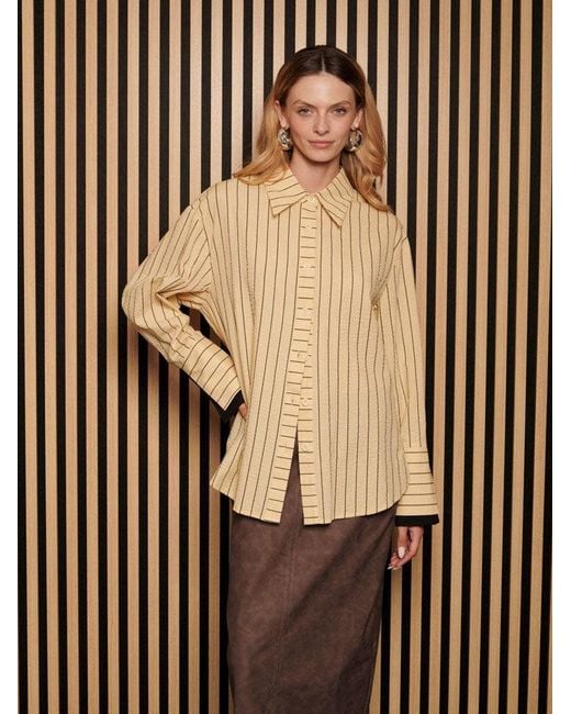 Sister Jane Brown Ghospell Nita Stripe Shirt