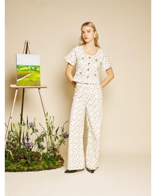 Sister Jane Natural Pêche Ditsy Denim Jeans