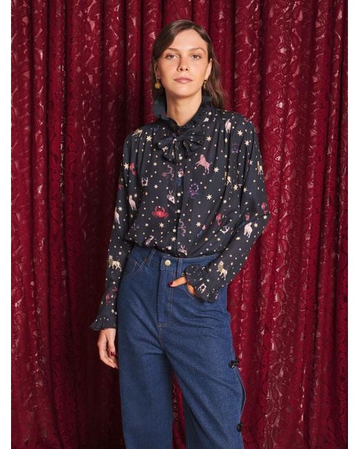Sister Jane Red Tarot Reader Blouse