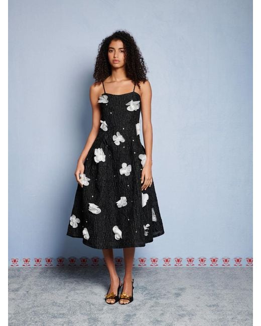 Sister Jane Blue Dream Myra Applique Midi Dress