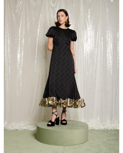 Sister Jane Multicolor Gilded Ruffle Midi Dress