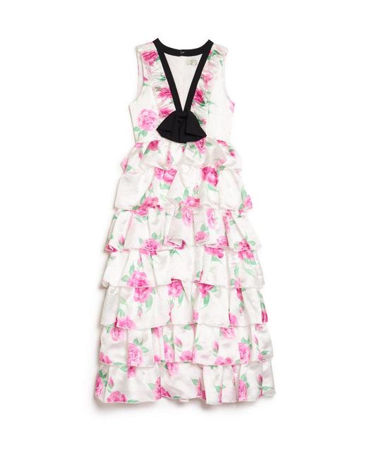 Sister Jane White Dream Pernilla Floral Ruffle Maxi Dress
