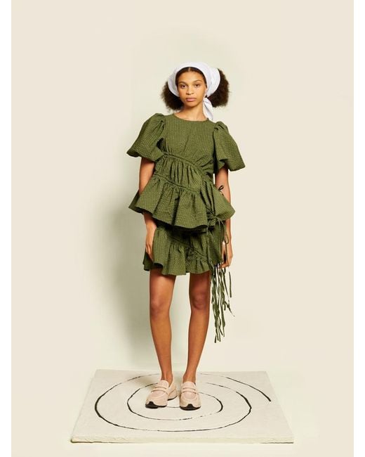Sister Jane Green Ghospell Maz Ruched Mini Skirt