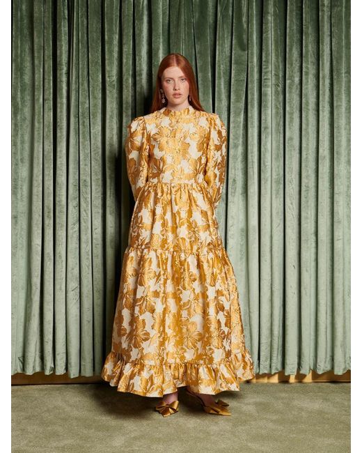 Sister Jane Metallic Dream Imagine Jacquard Maxi Dress