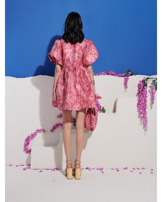 Sister Jane Pink Dream Elara Jacquard Mini Dress