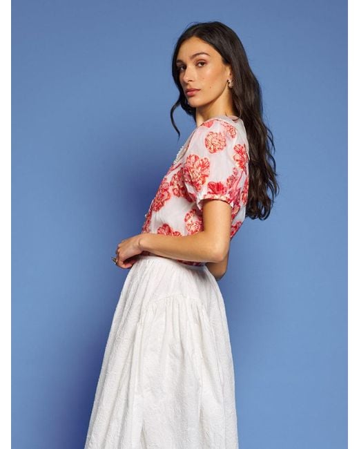 Sister Jane Blue Dream Willa Jacquard Blouse
