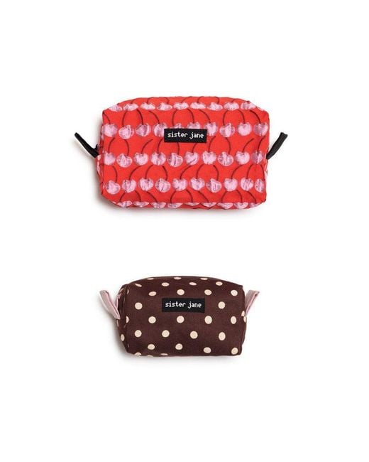 Sister Jane Red Clara Cherry Pouch Bags