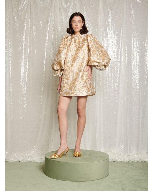 slim fit dress slacks Gold Diamonds Mini Dress Vintage Gold / XS