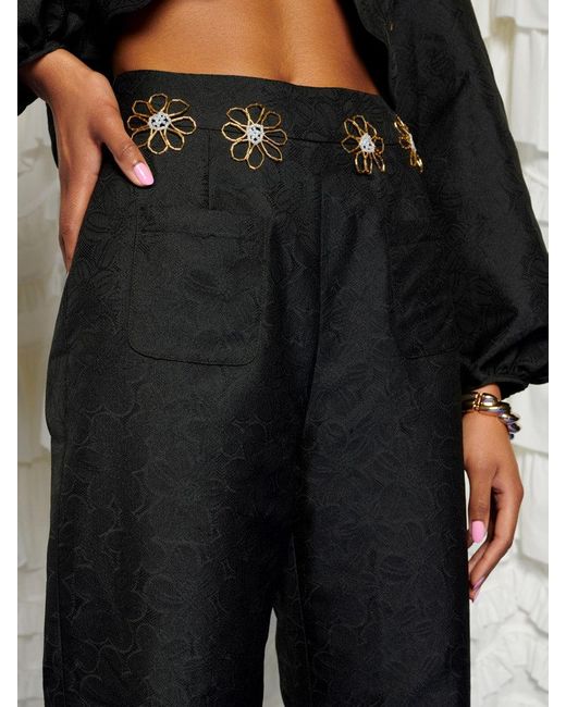 Sister Jane Black Dream Sol De Noche Beaded Trousers