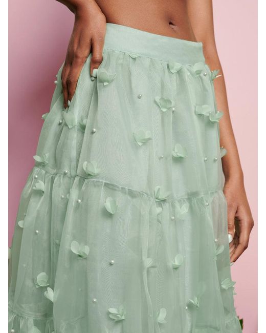 Sister Jane Green Dream Prairie Organza Midi Skirt