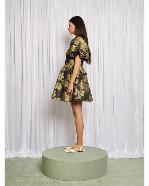 Sister Jane Green Clover Jacquard Mini Dress