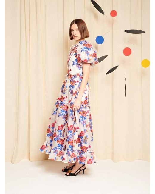 Sister Jane Pink Dream Azur Bloom Jacquard Maxi Dress