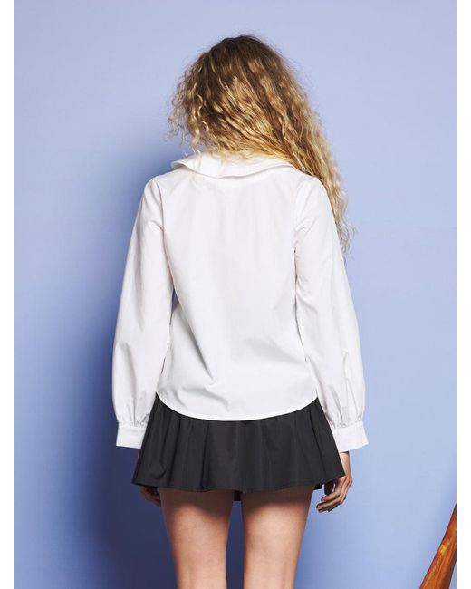 Sister Jane White Ondina Bow Blouse