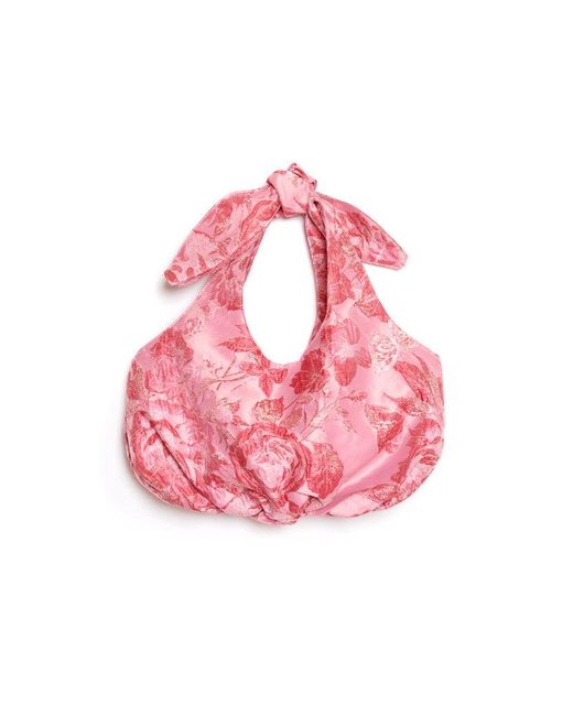 Sister Jane Pink Dream Elara Jacquard Bow Bag
