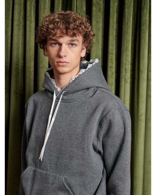 Sister Jane Green Elodie Lace Trim Hoodie