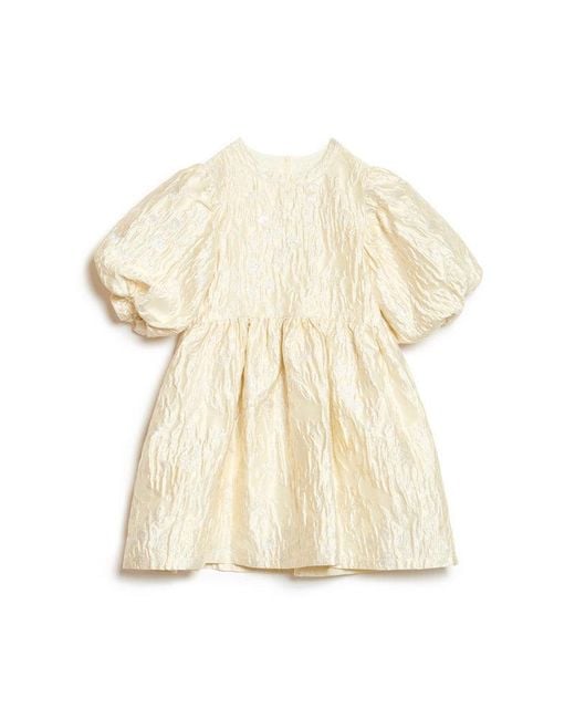Sister Jane Natural Dream Chalk Jacquard Mini Dress