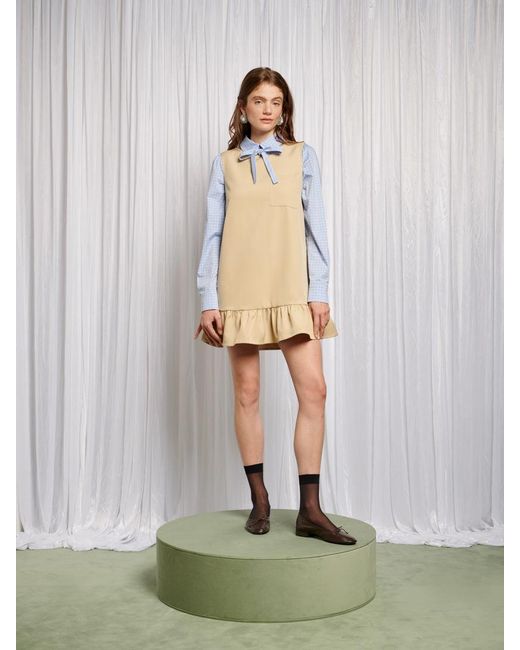 Sister Jane Natural Catherine 2 In 1 Mini Dress