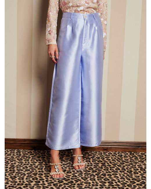 Sister Jane Dream Haven Wide Leg Trousers in Blue | Lyst
