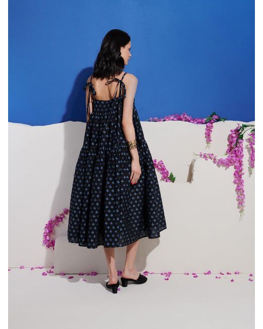 Sister Jane Blue Dream Sea Salt Jacquard Maxi Dress
