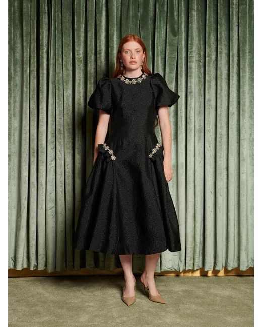 Sister Jane Green Dream Viola Jacquard Midi Dress