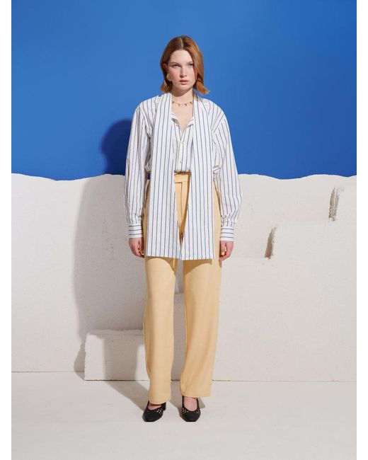 Sister Jane Blue Helios High Waisted Trousers