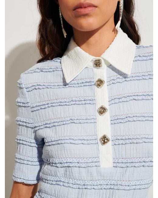 Sister Jane White Ghospell Noa Stretch Top