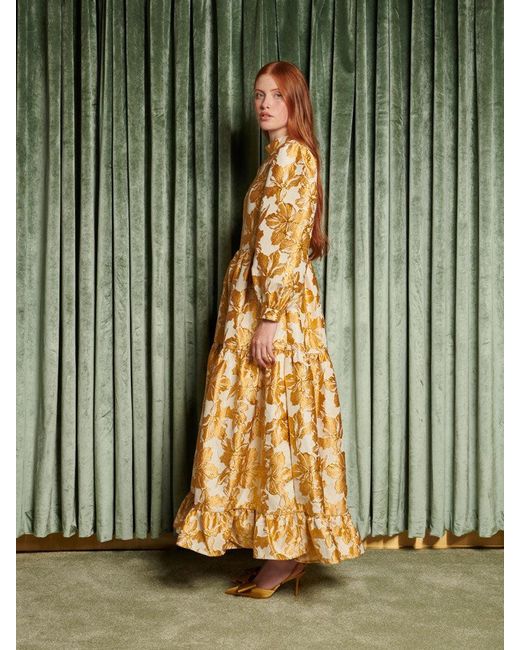 Sister Jane Metallic Dream Imagine Jacquard Maxi Dress