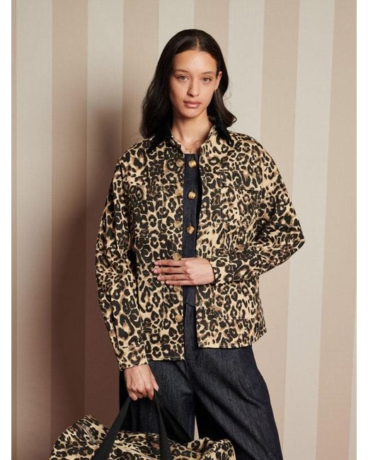 Sister Jane Natural Conrad Leopard Worker Jacket