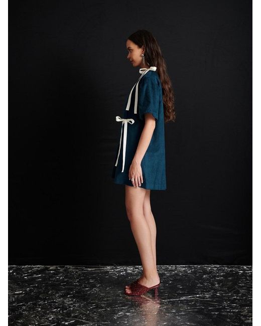Sister Jane Black Ghospell Carmen Cord Wrap Dress