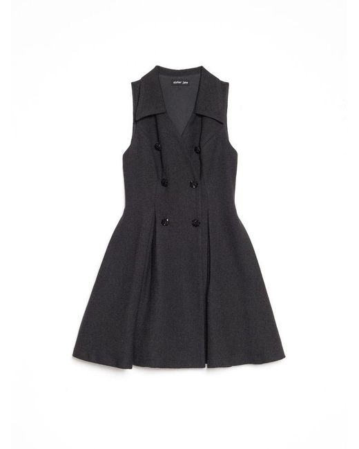 Sister Jane Black Hélène Boucle Mini Dress