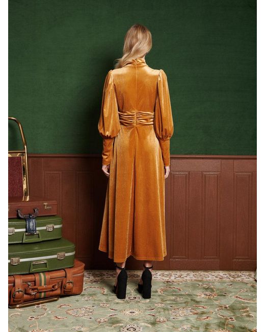slim fit dress slacks Sachin & Babi | Samira Dress - Citrine Peonies | M main image 1