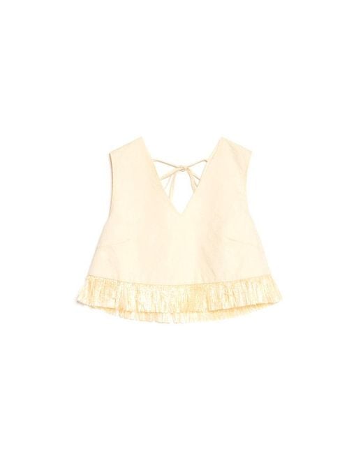 Sister Jane Natural Ghospell Mav Raffia Top