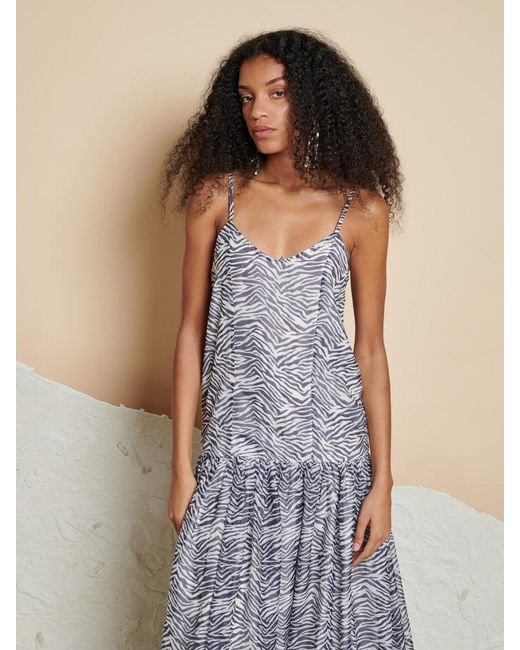 Sister Jane Multicolor Ghospell Cameron Zebra Midi Dress