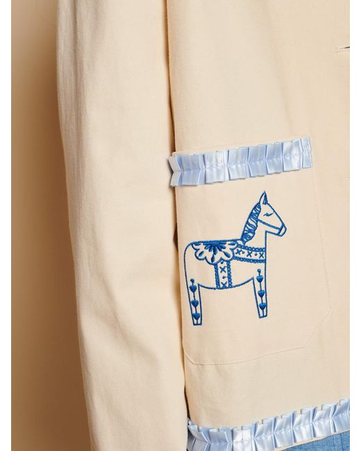 Sister Jane Blue Larsson Applique Jacket