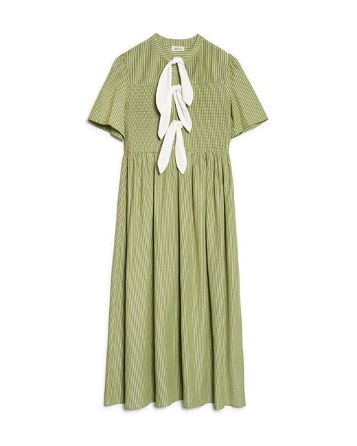Sister Jane Green Ghospell Sali Stripe Tie Front Midi Dress