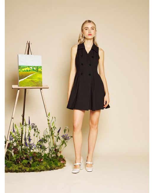 Sister Jane Black Hélène Boucle Mini Dress