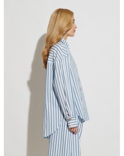 Sister Jane Blue Ghospell Saafiya Striped Shirt
