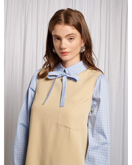 Sister Jane Natural Catherine 2 In 1 Mini Dress
