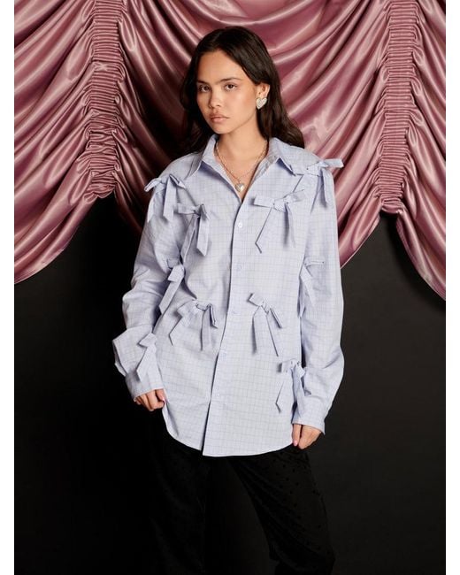 Sister Jane Multicolor Jules Check Bows Shirt
