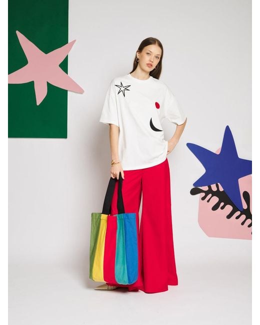 Sister Jane White Étienne Embroidery T-shirt