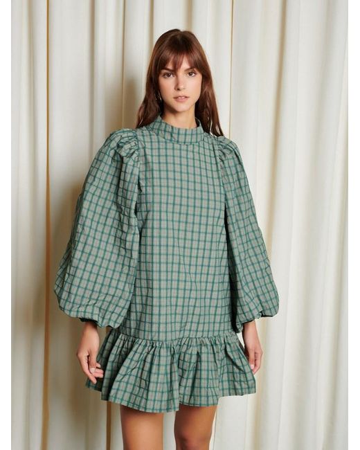 ghospell dress green Sister Jane Adaira Check Mini in occasion:evening
