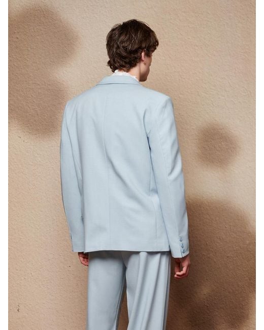Sister Jane Blue Evander Double Breasted Blazer