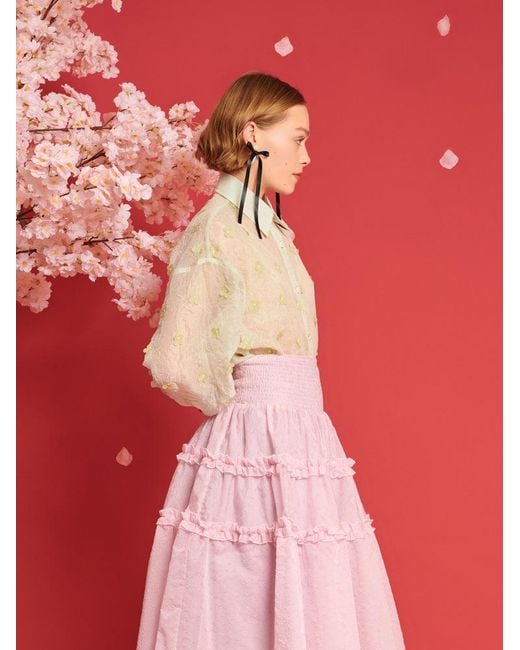 Sister Jane Red Dream Eden Floral Oversized Shirt