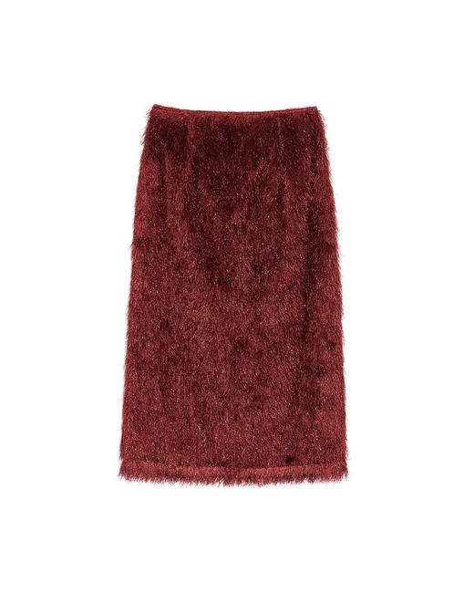 Sister Jane Black Ghospell Dana Textured Midi Skirt